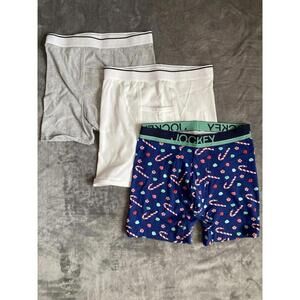 Jockey Mens Classic Fit Cotton Boxer Brief 3 Pair Medium Underwear